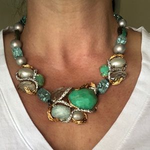 Ladies Alexis Bittar Multistone Collar Necklace